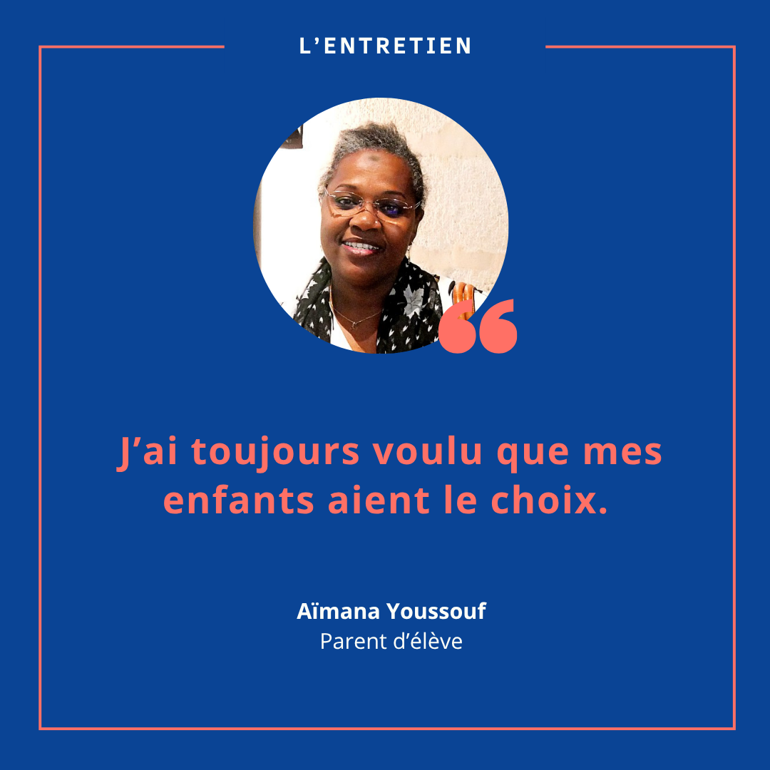 Aïmana Youssouf, parent d'élève