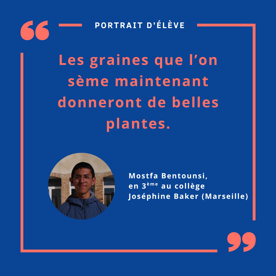 Mostfa, élève Institut Louis Germain