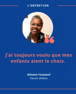 Aïmana Youssouf, parent d'élève