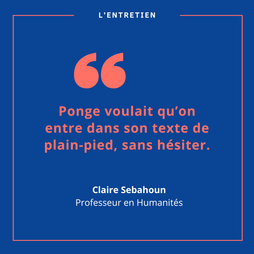 Claire Sebahoun, professeur en humanités