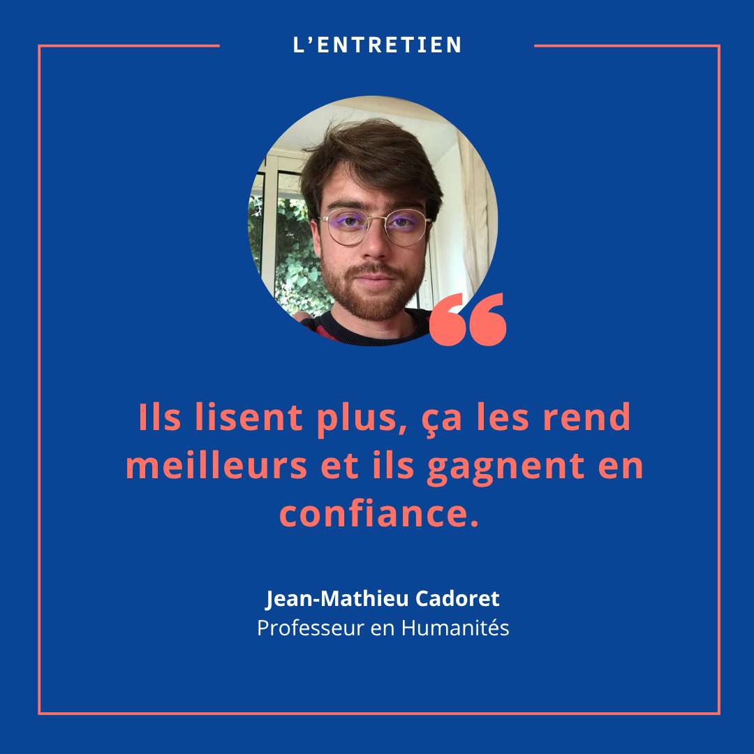 Jean-Mathieu Cadoret, professeur en Humanités