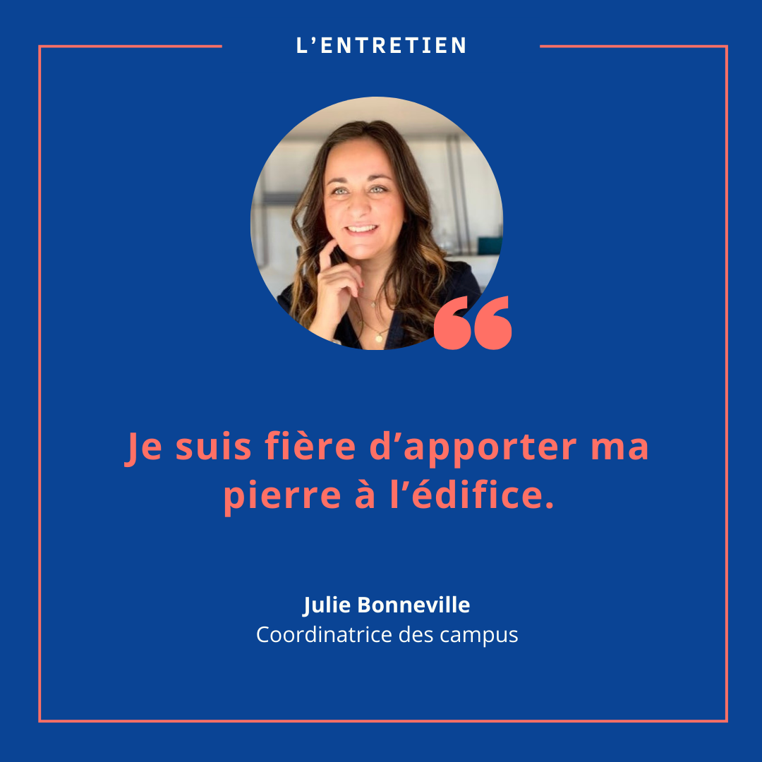 Julie Bonneville, coordinatrice des campus