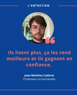Jean-Mathieu Cadoret, professeur en Humanités