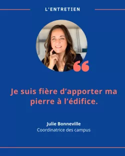 Julie Bonneville, coordinatrice des campus